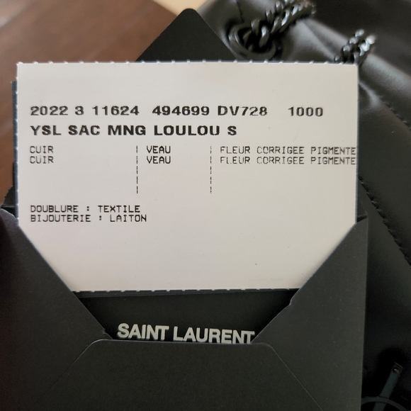 YSL Saint Laurent small loulou black hardware - Picture 3 of 11